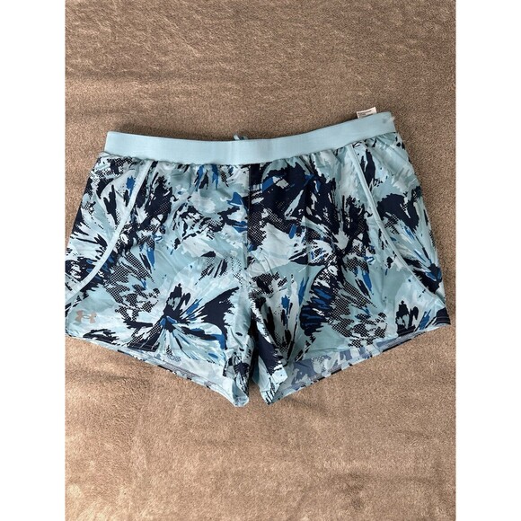 Under Armour Mileage 3.0 Printed Shorts Multicolor 1372756 Women's XL - Picture 1 of 11